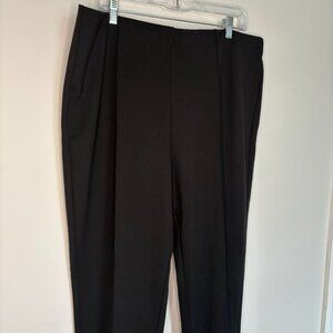 RUBY RD NEW Pull On Pant Womens XL Black Tapered Office Stretch Casual Comfy